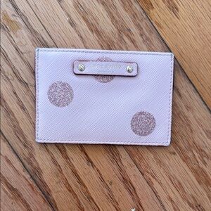 Kate Spade Pink Polka Dot Card Holder